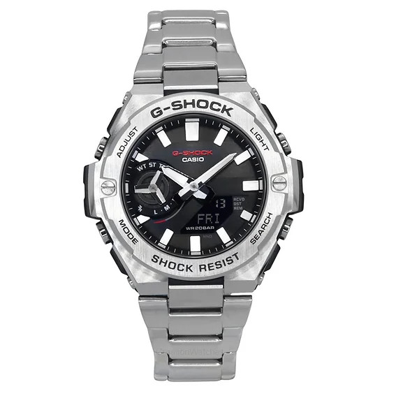 Casio G-Shock G-Steel Analog Digital Smartphone Link Black Dial Solar GST-B500D-1A 200M Men's Watch