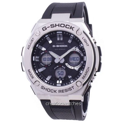 Hora mundial analógico-digital Casio G-Shock G-STEEL GST-S110-1A Relógio GSTS110-1A para homem