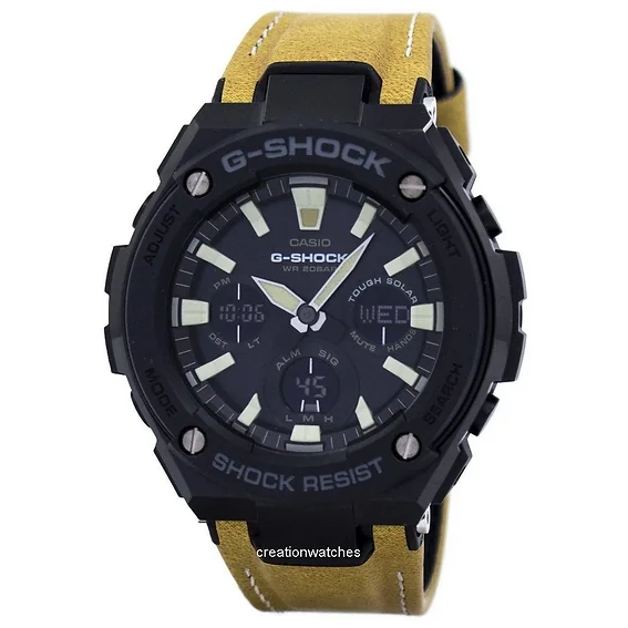 G-SHOCK 時計　GST-S120L タフソーラー カシオ G-ショック厳しい太陽耐衝撃性 200 M GST S120L 1B メンズ腕時計