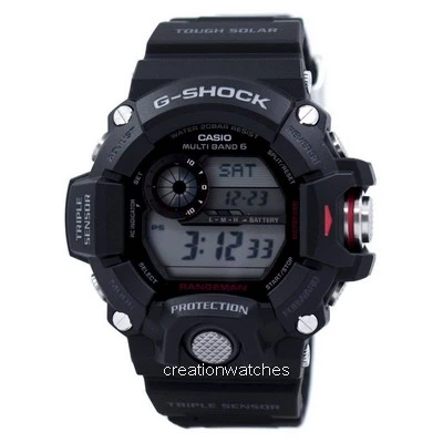 Reloj para hombre Casio Rangeman G-Shock con triple sensor atómico GW-9400-1 GW9400-1