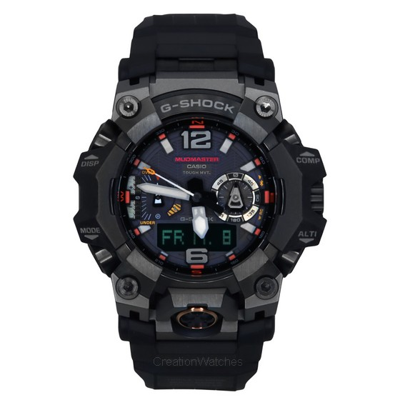 Casio G-Shock Master Of G-Land Mudmaster Analógico Digital Smartphone Link Mostrador Preto Solar GWG-B1000EC-1A 200M Relógio Mas