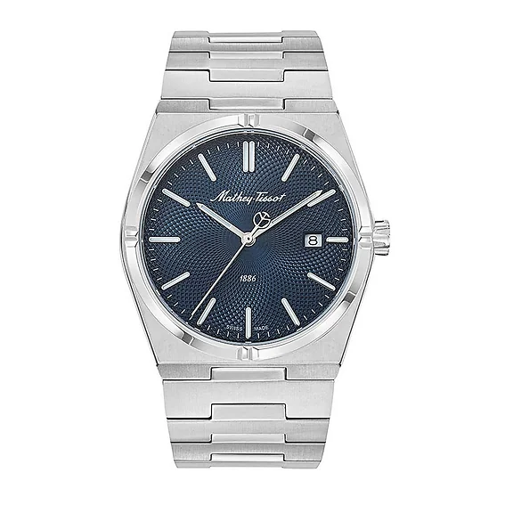 Mathey-Tissot Zeus Stainless Steel Blue Dial Quartz H118ABU Men's Watch
