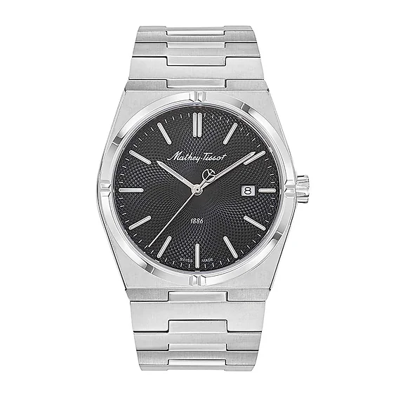 Mathey-Tissot Zeus Stainless Steel Black Dial Quartz H118AN Men's Watch