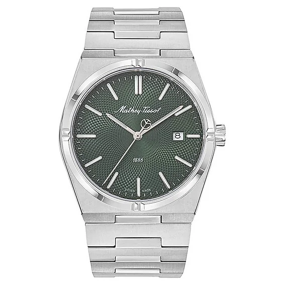 Mathey-Tissot Zeus Stainless Steel Green Dial Quartz H118AV Men's Watch