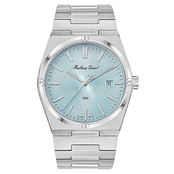 Mathey-Tissot Zeus Stainless Steel Blue Dial Quartz H118SK Men's Watch
