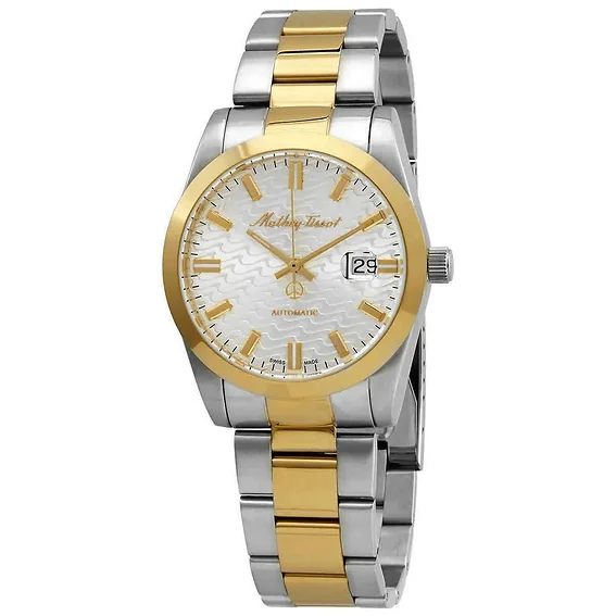 Mathey-Tissot Mathy I Two Tone Stainless Steel White Dial Automatic H1450ATBI Men's Watch