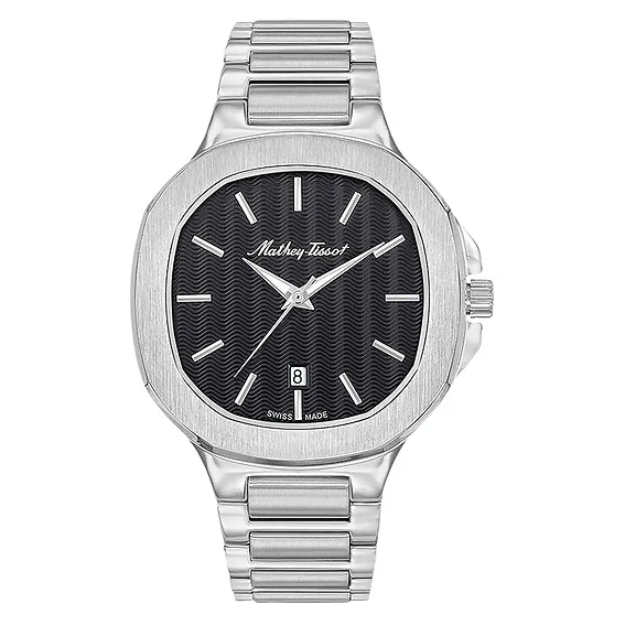 Mathey-Tissot Evasion Stainless Steel Black Dial Quartz H152AN Men's Watch