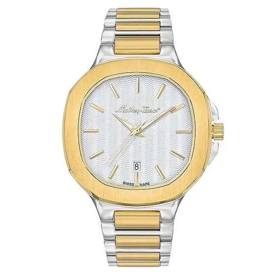 Mathey-Tissot Evasion Two Tone Stainless Steel Silver Dial Quartz H152BI Men's Watch