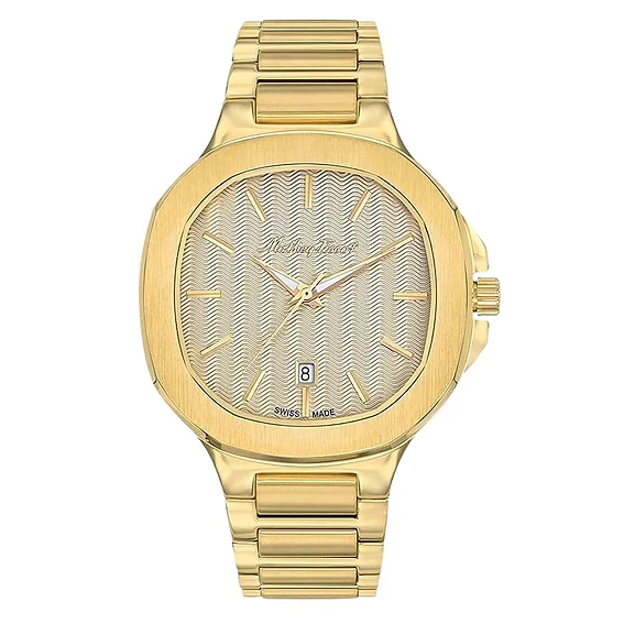 Mathey-Tissot Evasion Gold Tone Stainless Steel Champagne Dial Quartz H152PDI Men's Watch