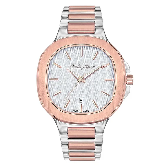 Mathey-Tissot Evasion Two Tone Stainless Steel White Dial Quartz H152RA Men's Watch