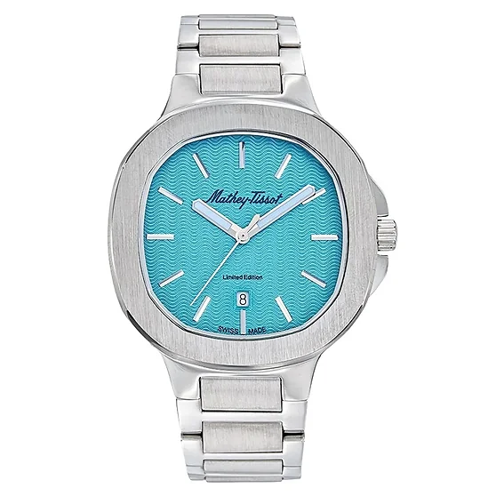 Mathey-Tissot Evasion Stainless Steel Turquoise Dial Quartz H152TI Men's Watch