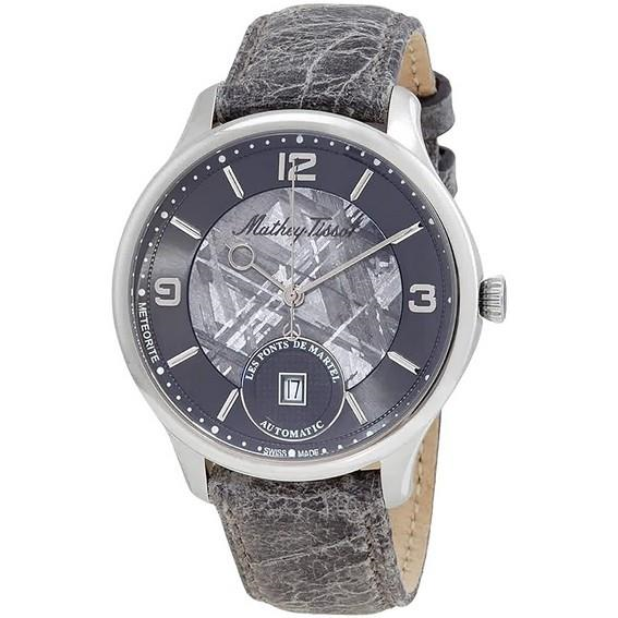 Mathey-Tissot Edmond Limited Edition Leather Strap Grey Dial Automatic H1886META Men's Watch