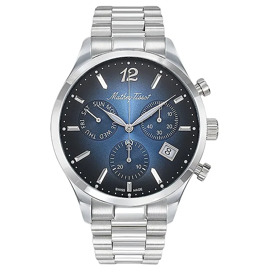 Mathey-Tissot Urban Chrono Stainless Steel Blue Dial Quartz H411CHABU Men's Watch