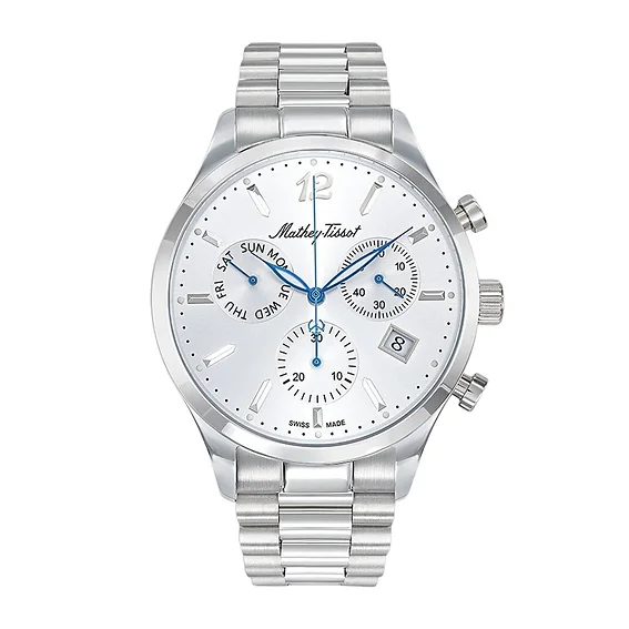 Mathey-Tissot Urban Chrono Stainless Steel Silver Dial Quartz H411CHAS Men's Watch