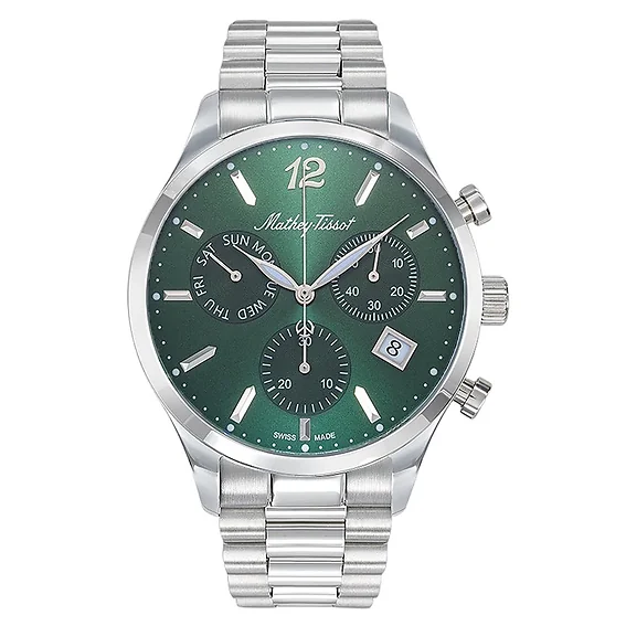 Mathey-Tissot Urban Chrono Stainless Steel Green Dial Quartz H411CHAV Men's Watch