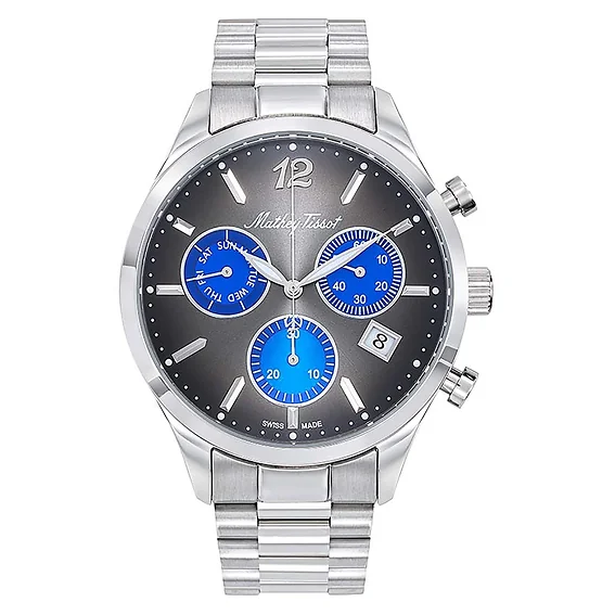 Mathey-Tissot Urban Chrono Stainless Steel Black Dial Quartz H411CHMB Men's Watch