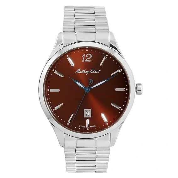 Mathey-Tissot Urban Metal Brown Dial Quartz H411MAM Men's Watch