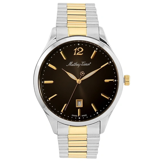 Mathey-Tissot Mathy III ツートーン ステンレススチール ブラック