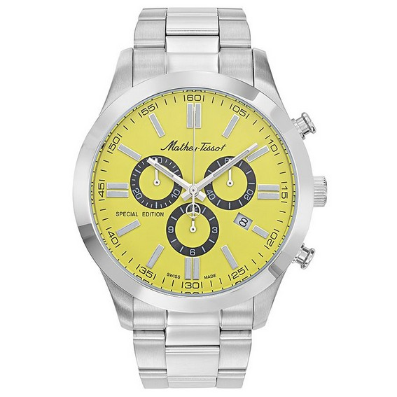 Mathey-Tissot Mathy I Jumbo Special Edition Chronograph Yellow Dial Quartz H455CHJ Men's Watch