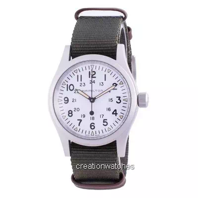 Relógio masculino Hamilton Khaki Field White Dial automático H69439411