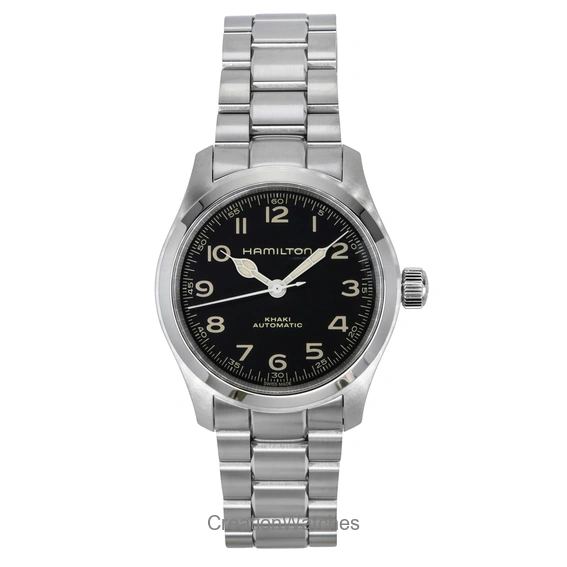 Hamilton Khaki Field Murph Stainless Steel Black Dial Automatic H70405130 100M Men's Watch