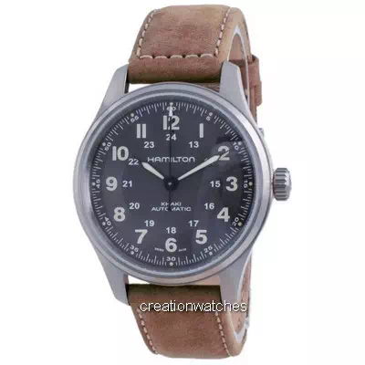 Hamilton Khaki Field Automatic Titanium Black Dial H70545550 100M Men's Watch