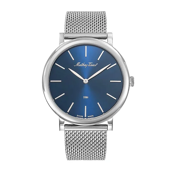 Mathey-Tissot Monsoon Stainless Steel Blue Dial Quartz H7916ABU Men's Watch