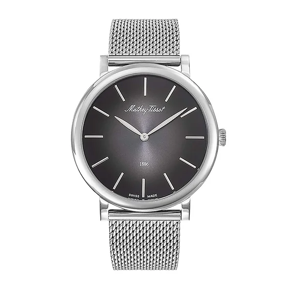 Mathey-Tissot Monsoon Stainless Steel Black Dial Quartz H7916AN Men's Watch