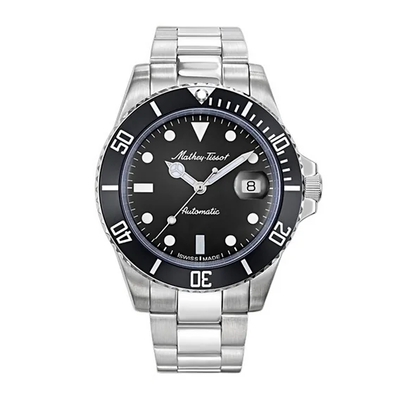 Mathey-Tissot Mathy Vintage Automatic Stainless Steel Black Dial H901ATN Men's Watch