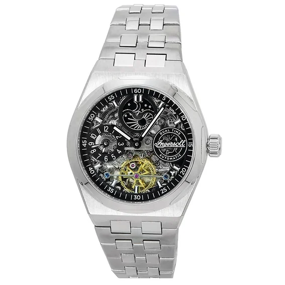 Ingersoll 1892 The Broadway – Orologio Automatico Uomo 43 Mm – Quadrante Scheletro E Cinturino In Acciaio Bicolore