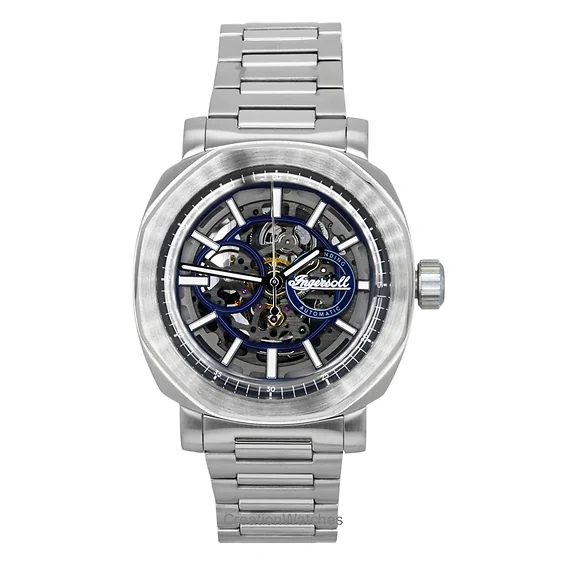 Ingersoll The Outrider Stainless Steel Grey Skeleton Dial Automatic I16403 Men's Watch