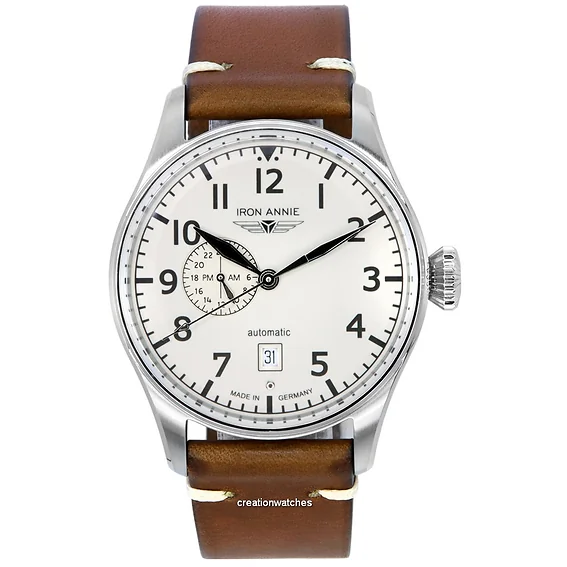 Iron Annie Flight Control Full Lume Beige Dial Automatic 51683 Men's Watch
