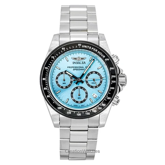 Invicta Speedway Chronograph Stainless Steel Turquoise Dial Quartz Diver's 15589 200M Men's Watch