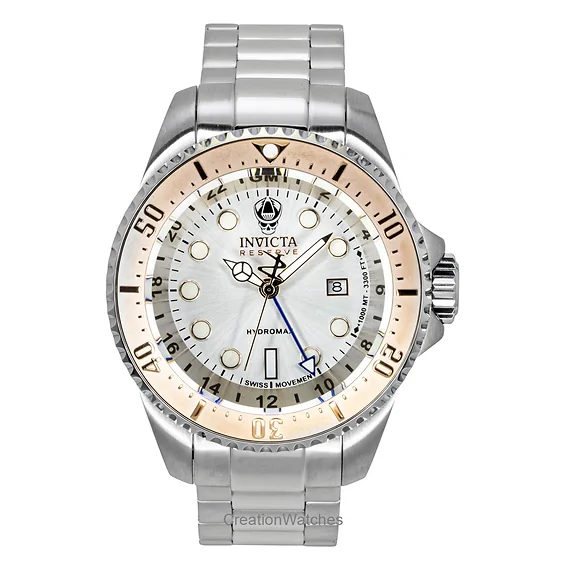 Invicta Hydromax Stainless Steel Silver Dial Quartz Diver's 16964 1000M Men's Watch