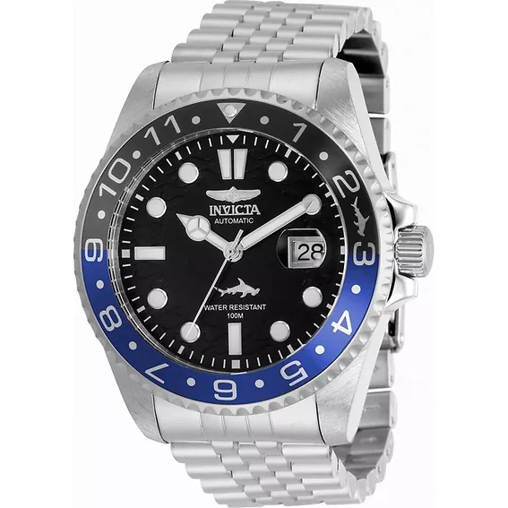 Invicta Pro Diver Black Dial Stainless Steel Automatic 35150 100M Men's Watch