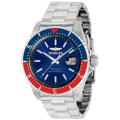 Relógio masculino Invicta Pro Diver com mostrador azul automático 36784 200M
