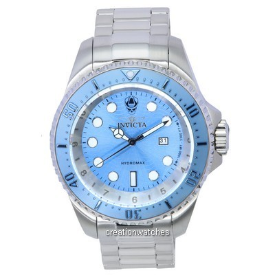 Invicta Hydromax Stainless Steel Blue Dial Quartz Diver's 37727 1000M Men's Watch