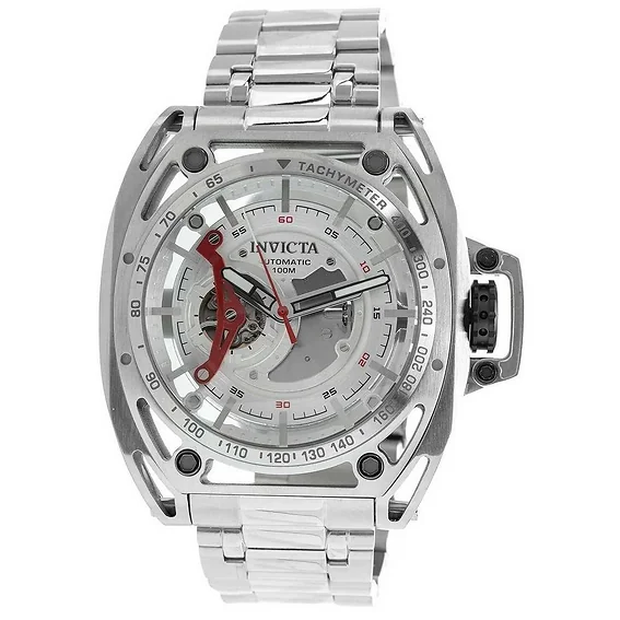 Invicta S1 Rally Stainless Steel Silver Dial Automatic 38146 100M Men's Watch