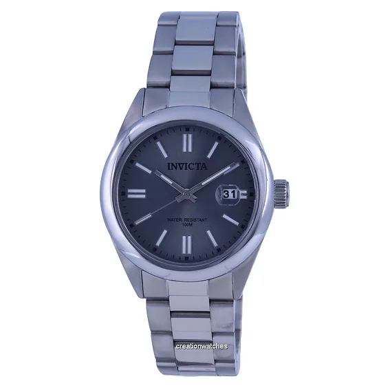 Invicta Pro Diver Stainless Steel Grey Dial Quartz INV38474 100M Women's Watch