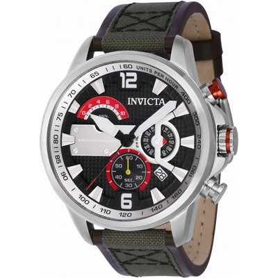 Relógio masculino Invicta Aviator Chronograph Black Dial Quartz 41685 100M