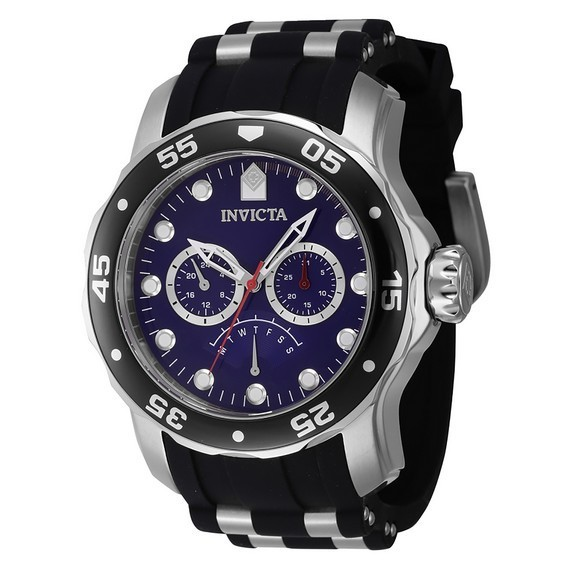 Invicta Pro Diver Retrograde GMT Blue Dial Quartz 46967 100M นาฬิกาผู้ชาย