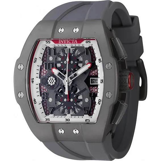 Invicta Racing Limited Edition Chronograph Titanium Case Grey Dial Quartz 47189 Men's Watch