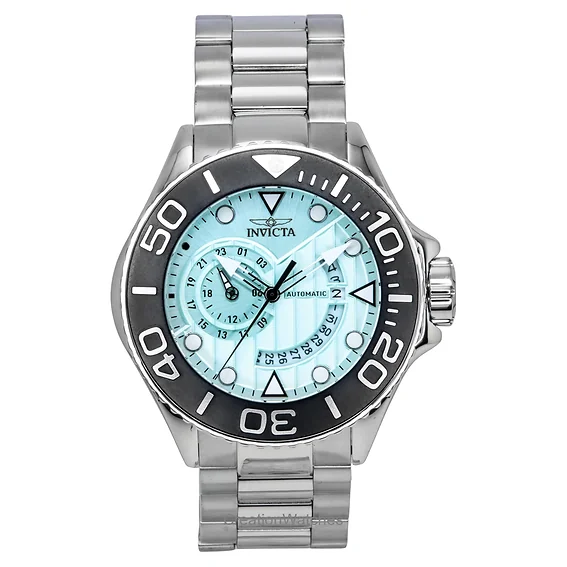 Invicta Grand Diver GMT Stainless Steel Turquoise Dial Automatic 47541 300M Men's Watch