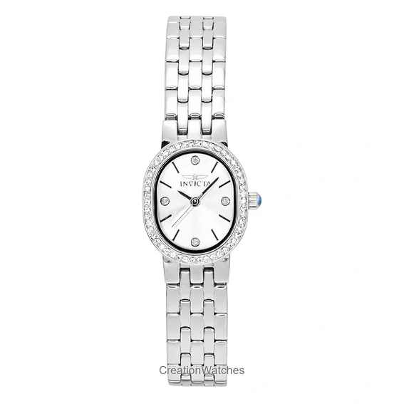 Invicta Angel Crystal Accents Stainless Steel Silver Dial Quartz 48134 Women's Watch