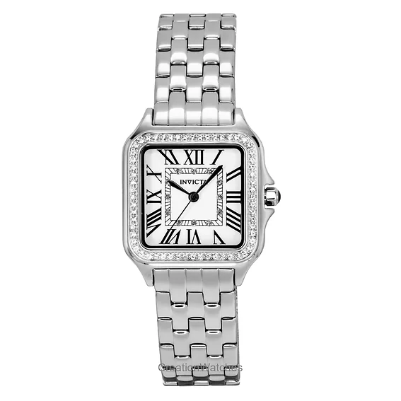 Invicta Angel Stainless Steel Crystal Silver Dial Quartz 48994 Women's Watch