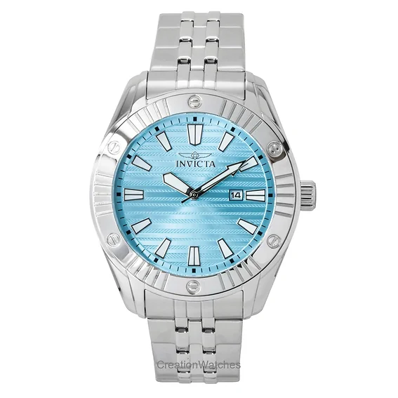 Invicta Angel Stainless Steel Tiffany Blue Dial Quartz 50386 100M Women's Watch