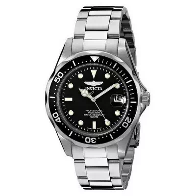Reloj Invicta Pro Diver 200M cuarzo negro con dial 8932 para hombres
