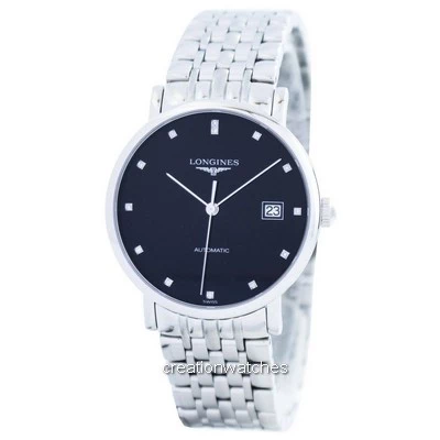 Longines Elegant Automatic Diamond Accent L4.810.4.57.6 Men's Watch