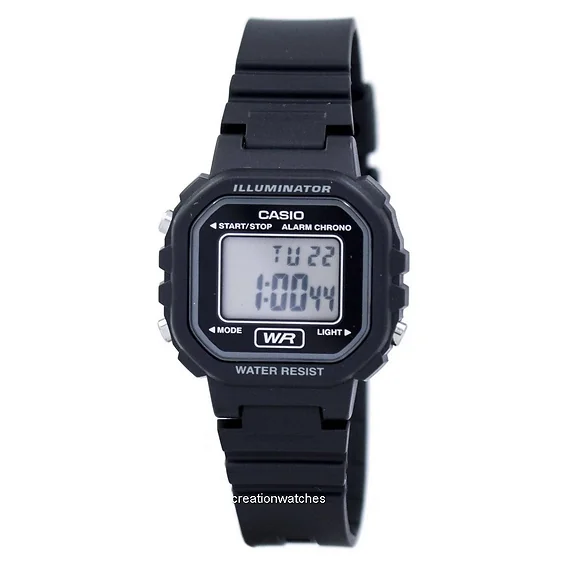 Casio Youth Illuminator Chrono Alarm Digital LA-20WH-1B LA20WH-1B Women's Watch