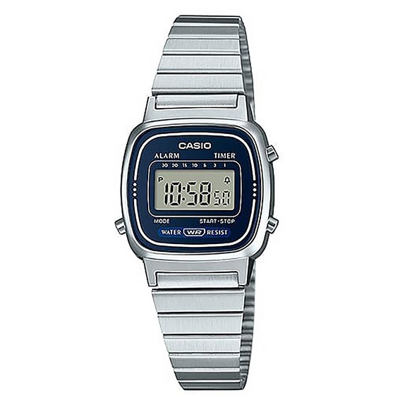 Цифровые женские часы Casio Alarm LA-670WA-2D LA670WA-2D